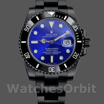 Men's Rolex Submariner Date 40mm Men's-116610LN-Blue Dial-Black PVD/DLC Stainless Steel Blue
