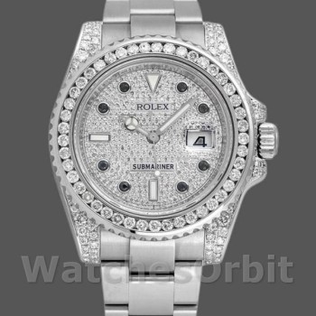 Men's Rolex Submariner Date 40mm Men's-116610LN-Custom Diamond Diamond Paved <br />