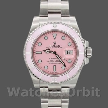 Men's Rolex Submariner Date 40mm Men's-116610LN-Stainless Steel-Pink Dial Pink