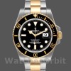 Mens Rolex Submariner Date 40mm Mens-116613-Stainless Steel-Black Dial Black Replica Image