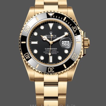 Men's Rolex Submariner Date 40mm Men's-116618LN-Black Dial Black