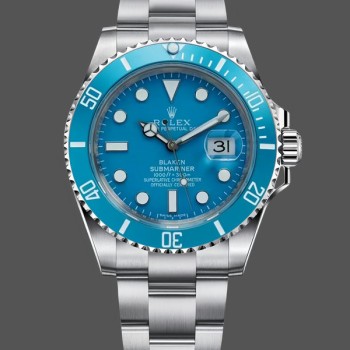Men's Rolex Submariner Date 41-Turquoise, Goldsmith & Complications, Blue Dial