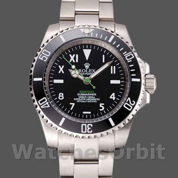 Mens Rolex Submariner 41mm Mens-PR16233NBB-Black Dial Black Replica Image