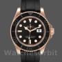 Men's Rolex Yacht-Master 40mm Men's-116655-Everose Gold-Black Dial Black