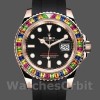 Mens Rolex Yacht‑Master 116695-40mm, Black Dial, Black Rubber Strap, Men’s Black Replica Watch Image