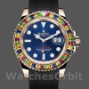 Mens Rolex Yacht‑Master-116695, 40mm, Black Rubber Strap, Blue Dial, Men’s Blue Replica Watch Image