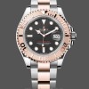 Mens Rolex Yacht‑Master 126621-40mm, Everose Gold, Black Dial, Men’s Black Replica Watch Image