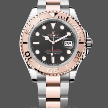 Men's Rolex Yacht‑Master 126621-40mm, Everose Gold, Black Dial, Men’s Black