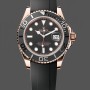 Men's Rolex Yacht‑Master-126655, 40mm, Automatic, Black Dial, 18K Everose Gold, Black