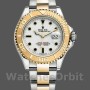 Men's Rolex Yacht-Master 40mm Men's-16623-Gold Bezel White