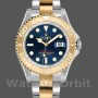 Unisex's Rolex Yacht-Master 35mm Unisex-168623-Steel & Gold-Blue Dial Blue