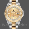Unisexs Rolex Yacht-Master 35mm Unisex-168623-Steel & Yellow Gold-Champagne Dial Champagne Replica Watch Image