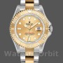 Unisex's Rolex Yacht-Master 35mm Unisex-168623-Steel & Yellow Gold-Champagne Dial Champagne