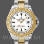 Unisex's Rolex Yacht-Master 35mm Unisex-168623-Steel & Yellow Gold-White Dial White