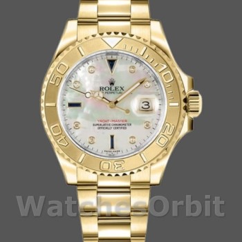 Unisex's Rolex Yacht-Master 35mm Unisex-168628-MOP Dial MOP