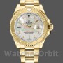Unisex's Rolex Yacht-Master 35mm Unisex-168628-White MOP Dial-Yellow Gold MOP