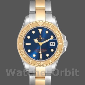 Women's Rolex Yacht-Master 29mm Women's-169623-Steel & Yellow Gold-Blue Dial Blue