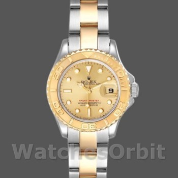 Women's Rolex Yacht-Master 29mm Women's-169623-Steel & Yellow Gold-Champagne Dial Champagne
