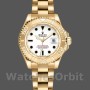 Women's Rolex Yacht-Master 29mm Women's-169628-Yellow Gold-White Dial White
