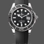 Men's Rolex Yacht-Master 42mm Men's-226659-White Gold-Black Dial Black