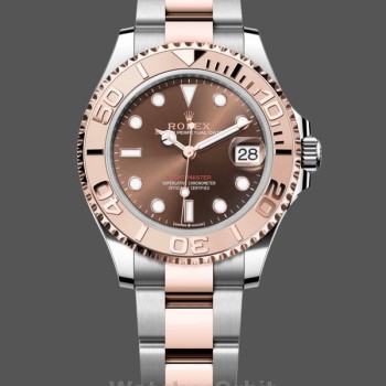 Unisex's Rolex Yacht-Master 37mm Unisex-268621-Everose Bezel-Chocolate Dial Chocolate