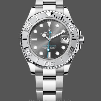 Women's Rolex Yacht-Master 37-M268622 0002, Automatic, Slate Grey Dial, Platinum Bezel, Steel, Women’s Grey Dial
