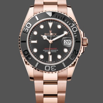 Women's Rolex Yacht‑Master 37-m268655, Black Dial, Oyster Bracelet, Black
