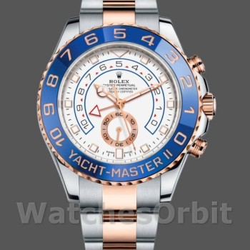 Men's Rolex Yacht-Master II 44mm Men's-116681-White Dial White