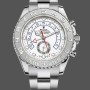 Men's Rolex Yacht‑Master II-116689, 44mm, Platinum, White Dial, Men’s White