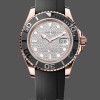 Mens Rolex Yacht‑Master II-126655, 40mm, Rose Gold, Diamond Pave Dial, Men’s Diamond Pave Replica Watch Image