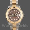 Mens Rolex Yacht-Master 40mm Mens-16623-Steel & Yellow Gold-Black MOP Dial Black Replica Watch Image