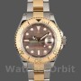 Men's Rolex Yacht-Master 40mm Men's-16623-Steel & Yellow Gold-Black MOP Dial Black