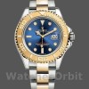 Mens Rolex Yacht-Master 40mm Mens-16623-Steel & Yellow Gold-Blue Dial Blue Replica Watch Image