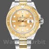 Mens Rolex Yacht-Master 40mm Mens-16623-Steel & Yellow Gold-Champagne Dial Champagne Replica Watch Image