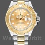 Men's Rolex Yacht-Master 40mm Men's-16623-Steel & Yellow Gold-Champagne Dial Champagne