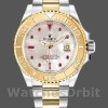 Mens Rolex Yacht-Master 40mm Mens-16623-Steel & Yellow Gold-White MOP Dial MOP Replica Watch Image