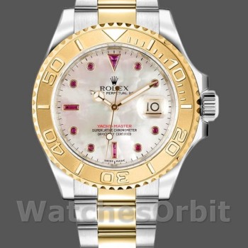 Men's Rolex Yacht-Master 40mm Men's-16623-Steel & Yellow Gold-White MOP Dial MOP