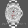 Unisex's Rolex Yachtmaster 35mm Unisex-168622-Platinum-Stainless Steel-Silver Dial Silver