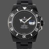 Mens Rolex Submariner DIW Parakeet Edition 41MM Carbon Fiber Bezel Black Dial Black Dial Replica Watch Image