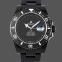 Men's Rolex Submariner DIW Parakeet Edition 41MM Carbon Fiber Bezel Black Dial Black Dial